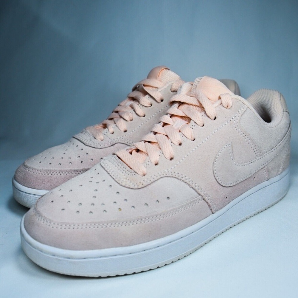 Nike Court Vision Low Top Pink Pearl Suede Shoes Women's Sz 10 BRAND NEW